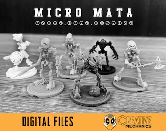 Micro Mata: Bionicle Miniatures Digital 3D printable files.