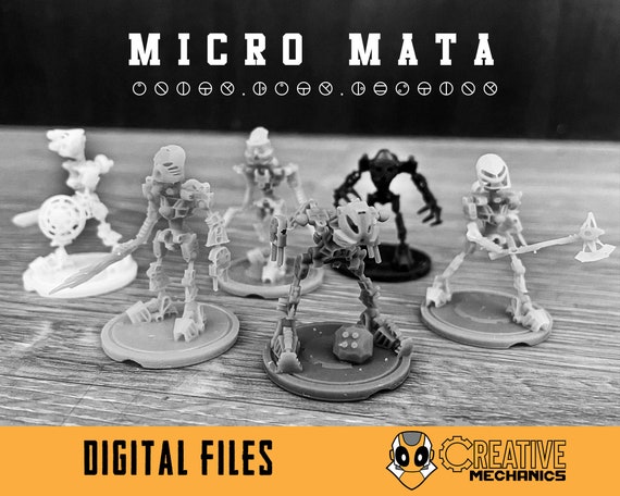 Micro Mata Bionicle Miniatures Digital 3D Printable Files. Etsy