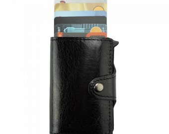 Men's wallet, men's leather wallet, credit card holder, men's card holder, compact wallet, slim men's wallet
