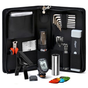 Guitar Pro Care Kit: Tuner, Capo, Slide, Polish, Picks