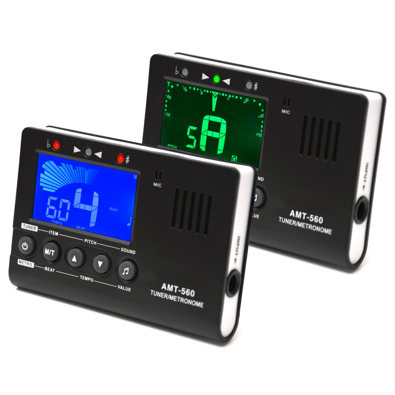 Elagon (AMT-560) High Quality Tuner/Metronome/Tone Generator For all Electric and Acoustic Instruments. 9 Rhythm Patterns + 9 Beat Patterns.