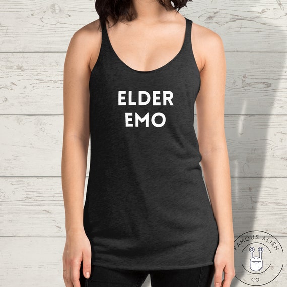 Elder Emo Tank Top For Her Funny Emo Shirt Woman S Emo Etsy