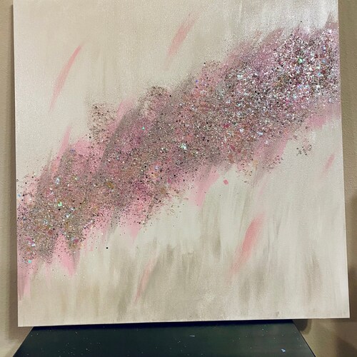 Light Pink Glitter Walls