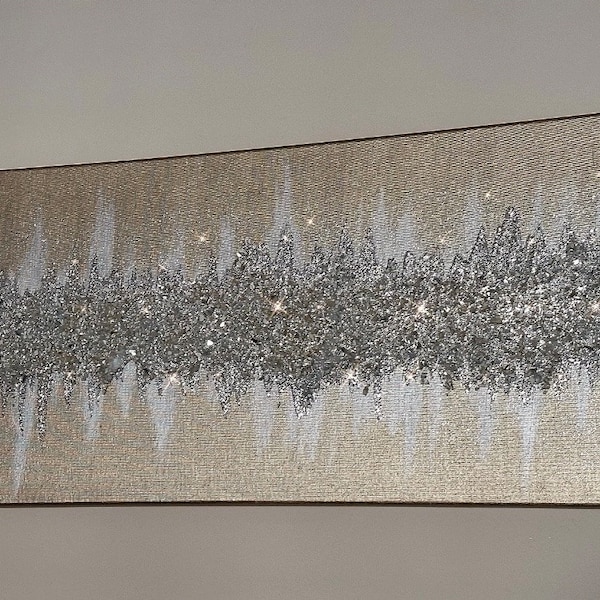 Silver Wall Art Etsy