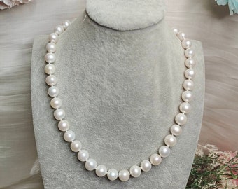 9-10mm white round multi-layer pearl necklace 18-19" Beads personality Luxury 9-10mm white round multi-layer pearl necklace 18-19" Beads personality Luxury