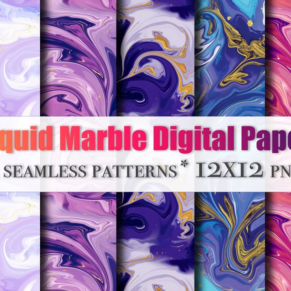 Liquid Marble Seamless Patterns | Marble Textures | Marble Digital Paper | Marble Colors | Marble Background | Marble Print|Marble Sublimate