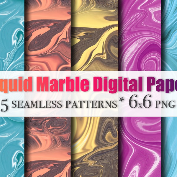 Liquid Marble Seamless Patterns | Marble Textures | Marble Digital Paper | Marble png| Marble Background | Marble Print|Marble Sublimate