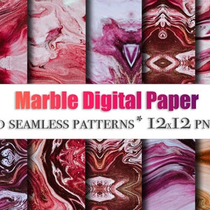 Flüssiger Marmor Seamless Patterns | Marmor Texturen | Marmor Digitales Papier | Marmor Farben | Marmor Hintergrund | Marmor Druck
