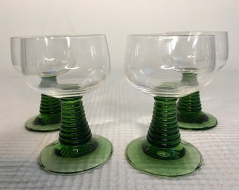 Set of 2 Vintage Roemer wine glasses - 1970 - France