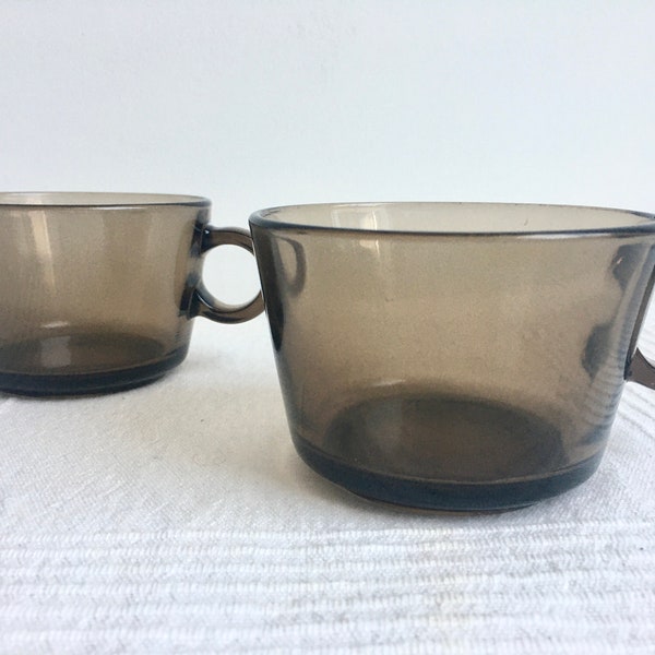 Set of 2 Vereco - cappuccino glass - vintage - 1970