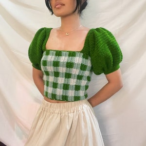 Amybeth Crochet Gingham Top Pattern