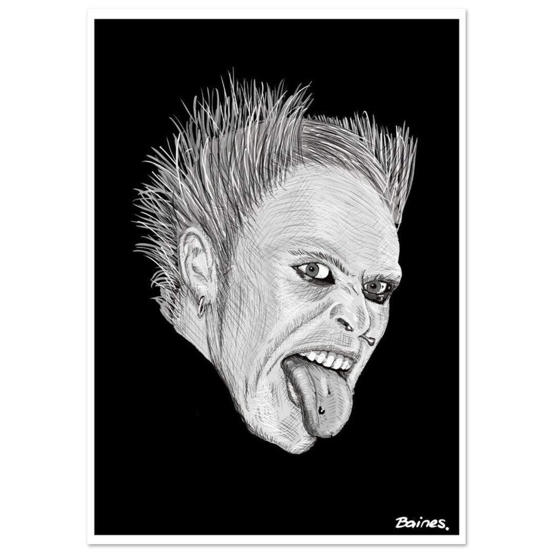 Keith Flint firestarter Prodigy Poster Etsy