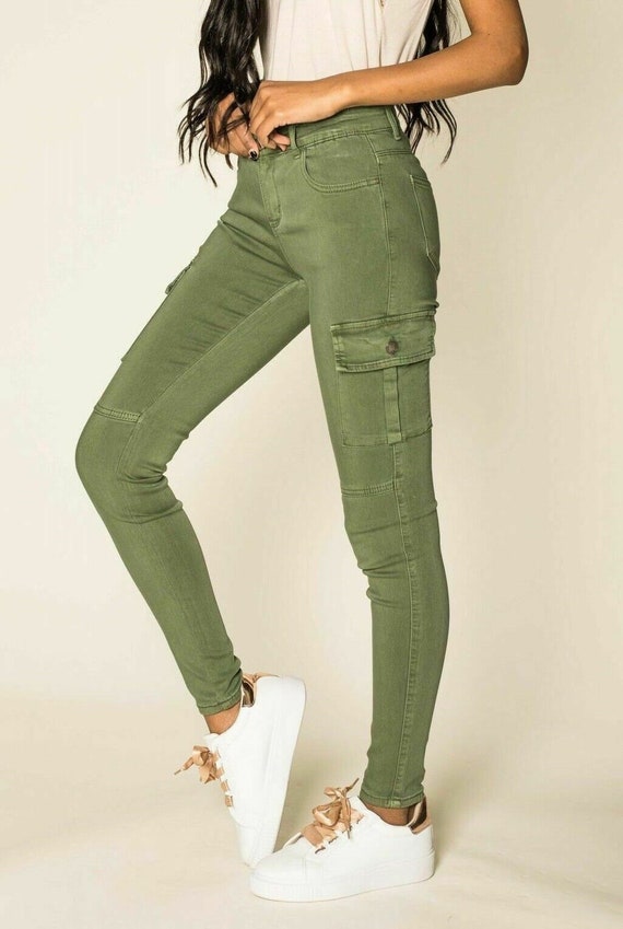 Womens Cargo Pants Skinny Stretch Women 