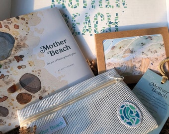 Coffret cadeau en verre de plage inspirant / cadeau d’hôtesse Beach House / coffret cadeau Beachcomber / cadeau d’hôtesse / coffret cadeau côtier