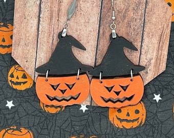 Halloween Pumpkin and Witch Hat- SVG  Digital File for Glowforge and other laser cutters