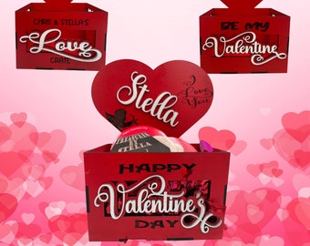 Encantadora caja con forma de corazón cortada con láser: regalo perfecto para el día de San Valentín