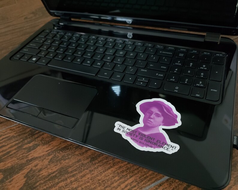 Emma Goldman Sticker, Political Sticker, Vinyl Sticker, Laptop Sticker, Quote Sticker, Decal, Sons of Anarchy, Ignorance Quote image 3