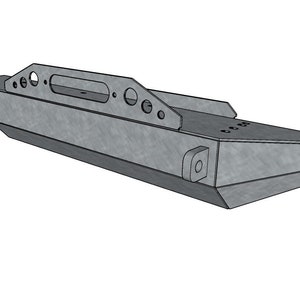 Front Winch Bumper For Jeep TJ / YJ  dxf cad Build Files (CNC)