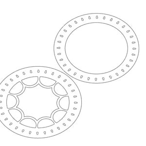 17&quot; Beadlock Pattern (DXF CNC CAD)