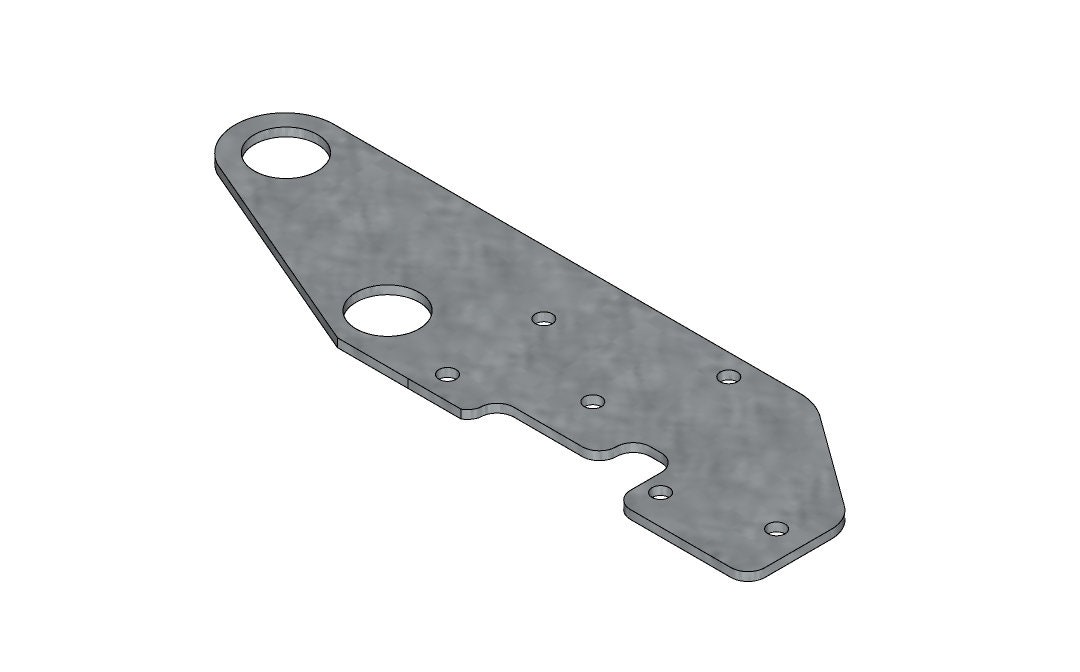 Front Bumper Mount For Jeep Cherokee XJ DXF CAD Files