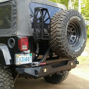 Rear Shorty Bumper With Tire Carrier For Jeep JK/JKU dxf cnc Build Files