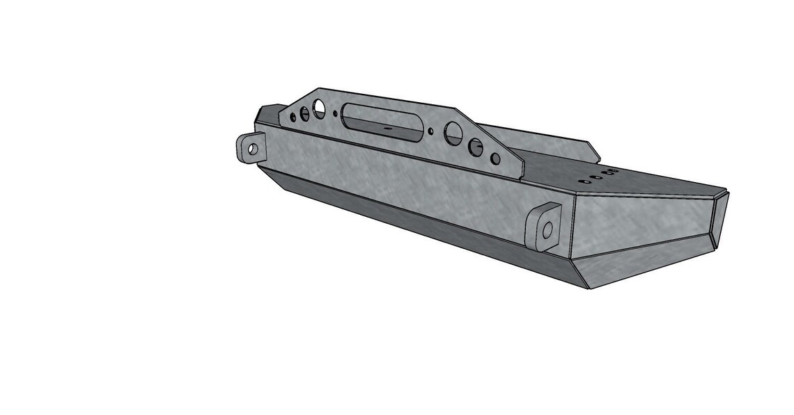 Front Winch Bumper for Jeep TJ / YJ Dxf Cad Build Files CNC Etsy Canada