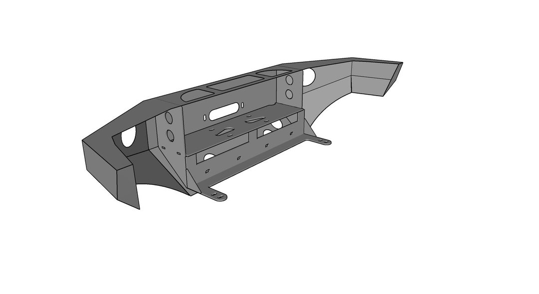 3rd Gen Toyota 4 Runner Front Winch Bumper DXF Files Etsy