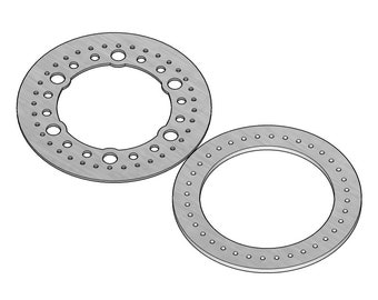 15" Beadlock-patroon (DXF, CNC, CAD)