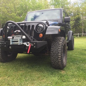 Front Mid-Width Winch Bumper For Jeep JK/JL Wrangler (07-Pres) dxf CAD Files