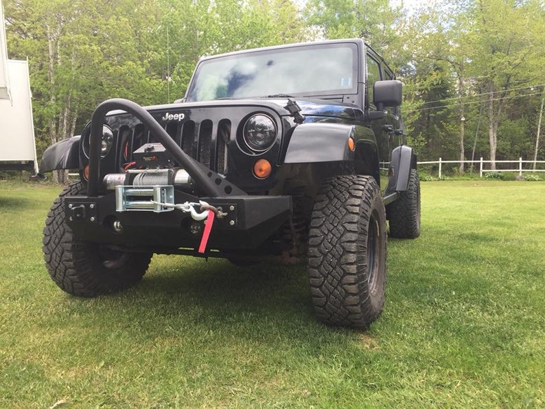 Front Midwidth Winch Bumper for Jeep JK/JL Wrangler 07pres Dxf CAD