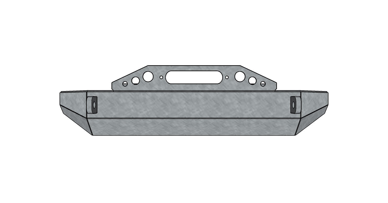 Front Winch Bumper for Jeep TJ / YJ Dxf Cad Build Files CNC Etsy Canada