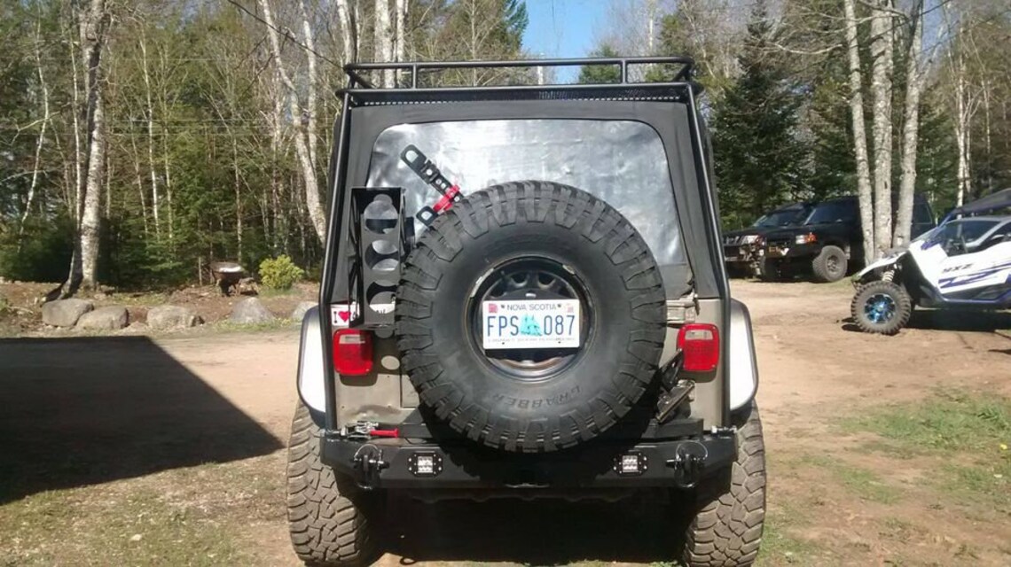 Jeep YJ/TJ Rear Bumper dxf cnc build files Etsy