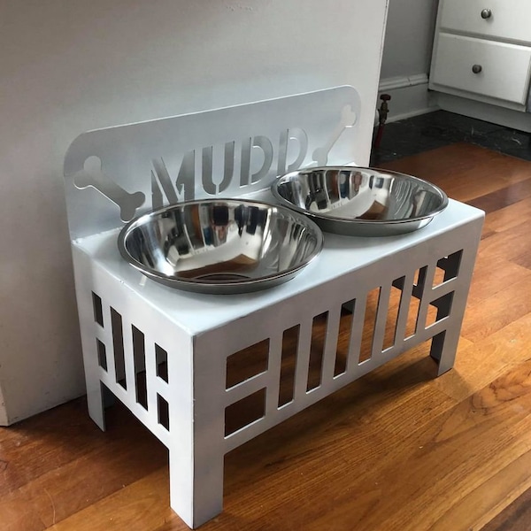 Large Elevated Dog Dish DXF CNC Files