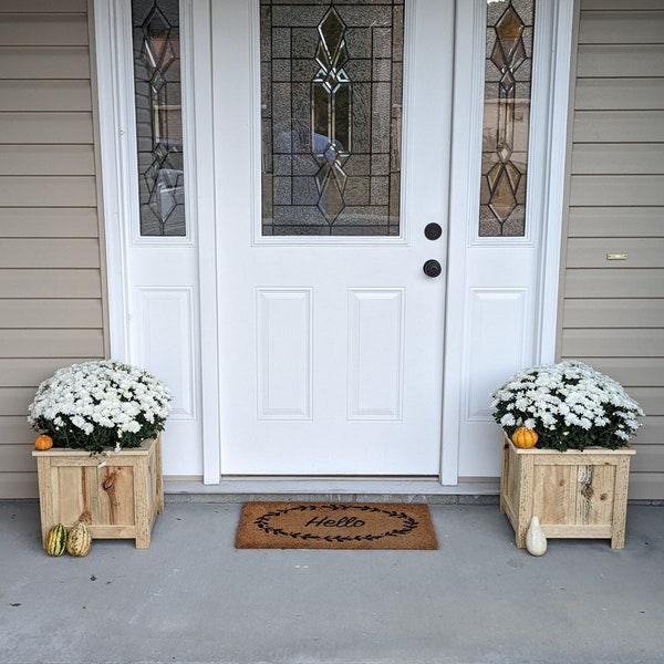 Rustic Planter Box, Primitive Planter Box, Shabby Chic Planter Boxes, Porch Decor, Patio Decor, Farmhouse Planter Box