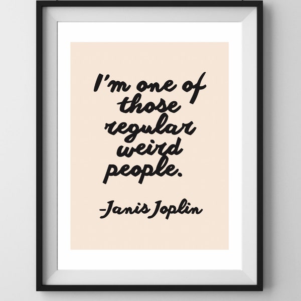 Janis Joplin Quote // Western Wall Art // Retro Western // Cowboy Wall Art // Cowgirl Wall Art // Western Poster