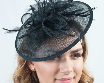 Grey Feather Fascinator 