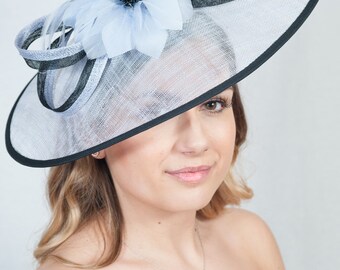 Grey Feather Hat 
