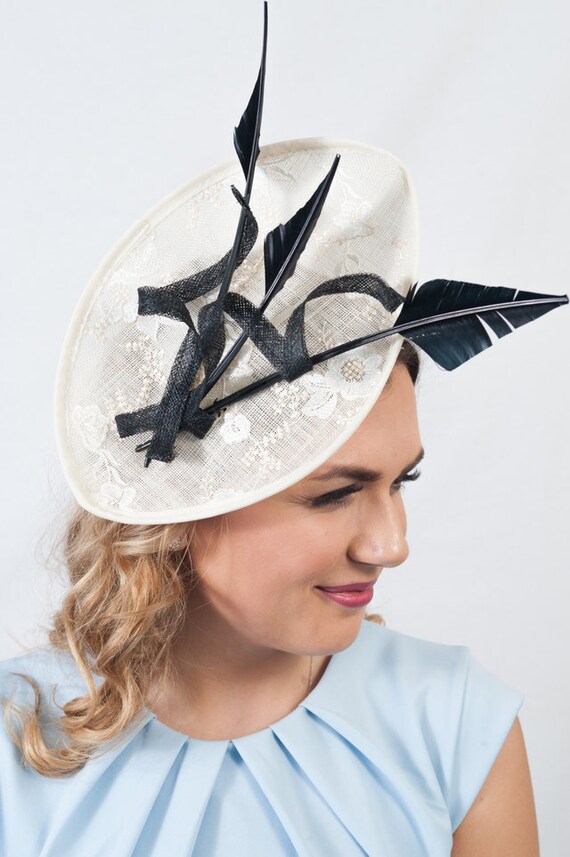 Embroidered Sinamay Hatinator - Etsy