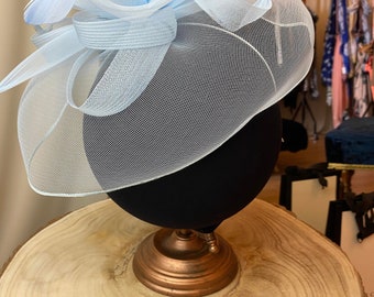 Light Blue Fascinator - Etsy