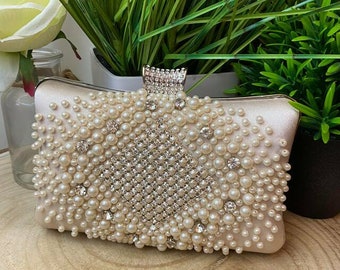 embellished clutch purse
