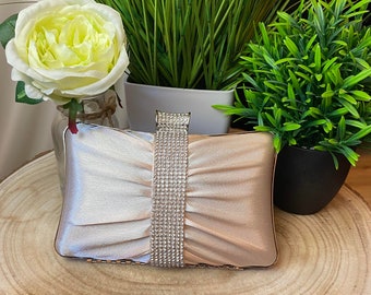 Korea Women Lady Rose Flower Party Purse Clutch Evening Bag Bridal Handbag Korea Women Lady Rose Flower Party Purse Clutch Evening Bag Bridal Handbag