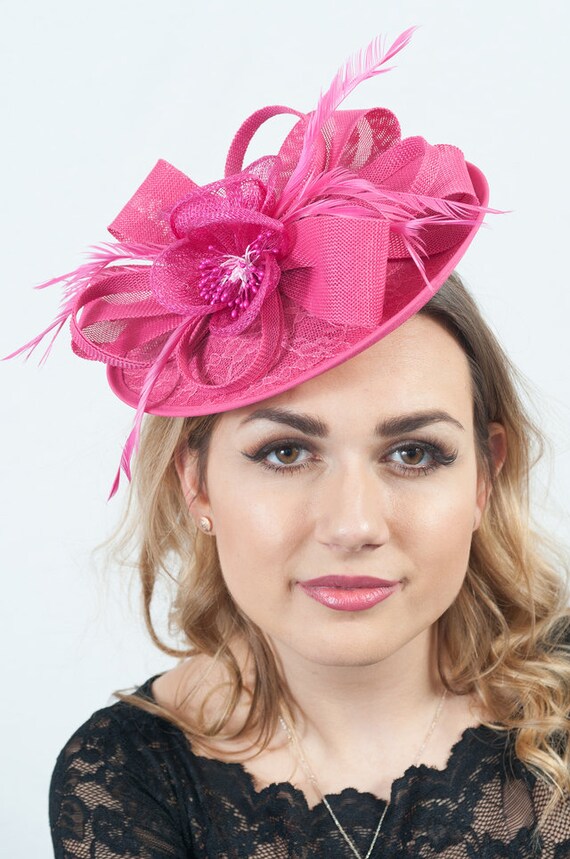 Hot Pink Fascinators for Weddings 