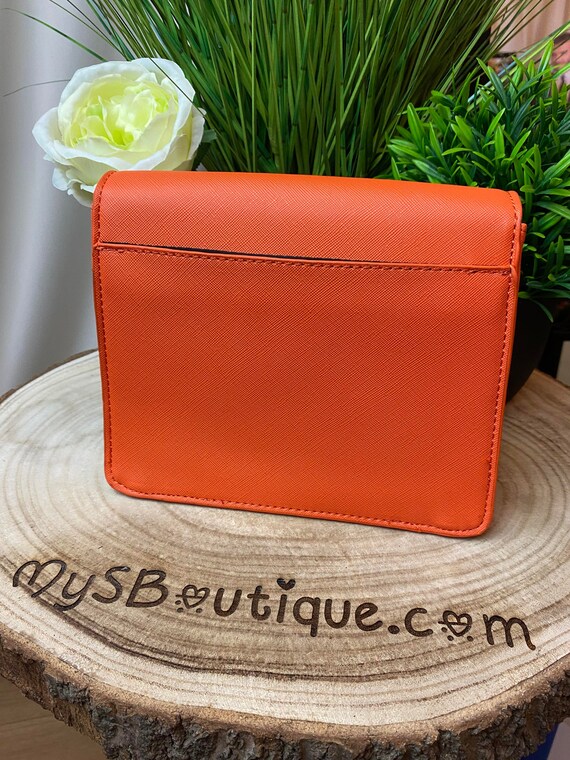 Burnt orange clutch bag Clearance