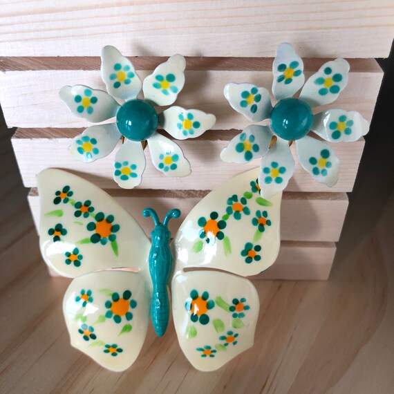 Earrings & Brooch Set - image 1