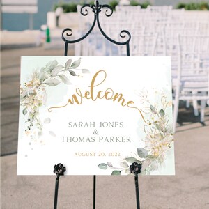 Wedding Welcome Sign, Printable Welcome Sign Instant Download