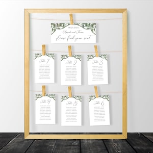 Seating Chart Cards, Seating Plan Template Download