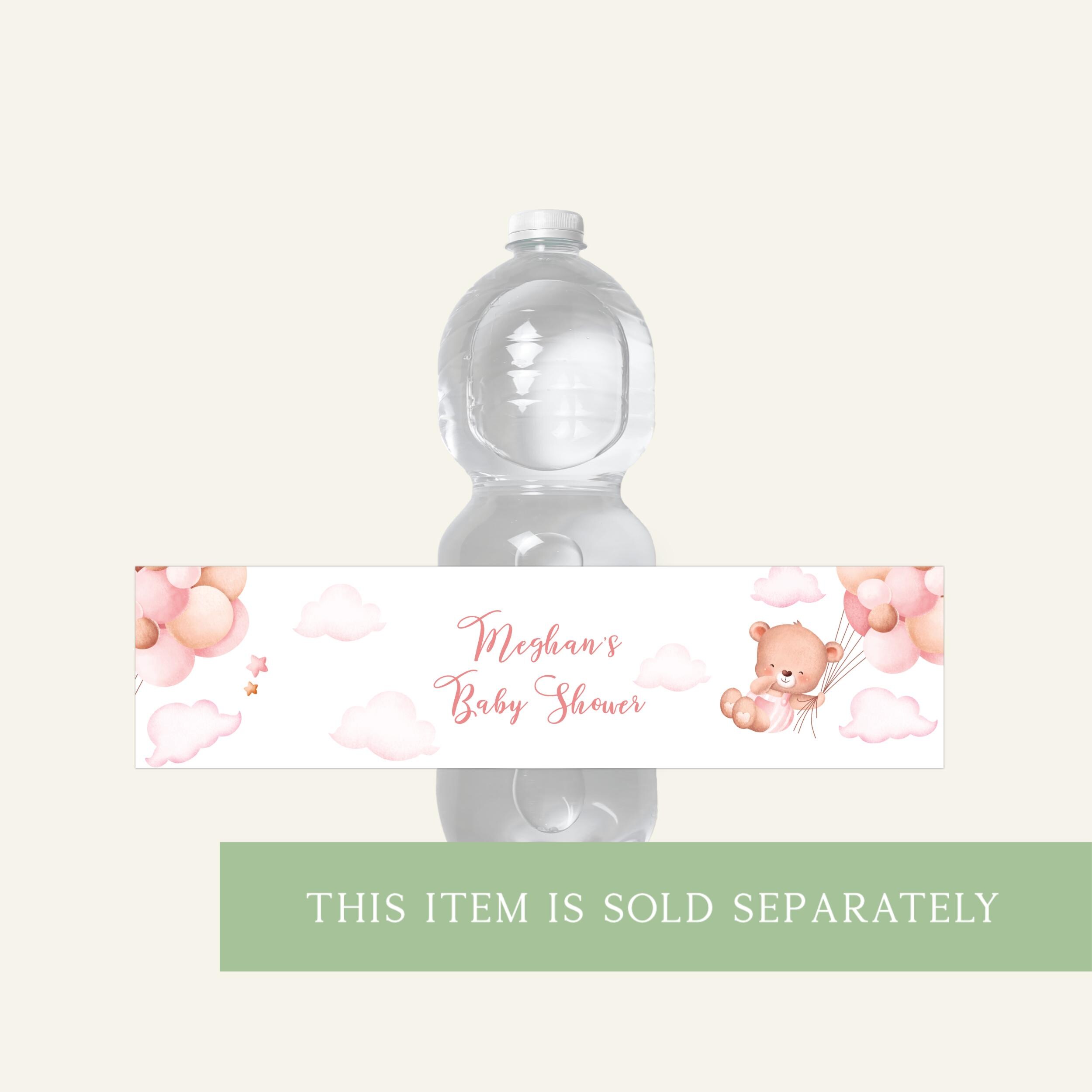 Pink Balloons Baby Shower Invitation, Teddy Bear Baby Girl Invite ...