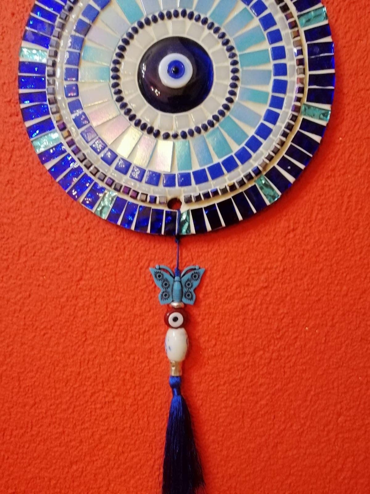 Round Mosaic Wall Art, Mosaic Art, Wall Decorative, It's a Gift for Him