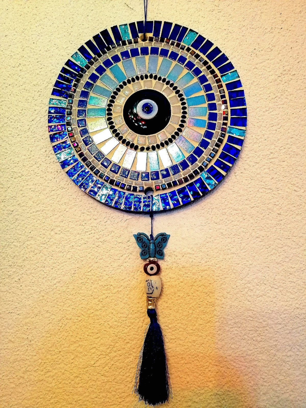 Round Mosaic Wall Art, Mosaic Art, Wall Decorative, It's a Gift for Him