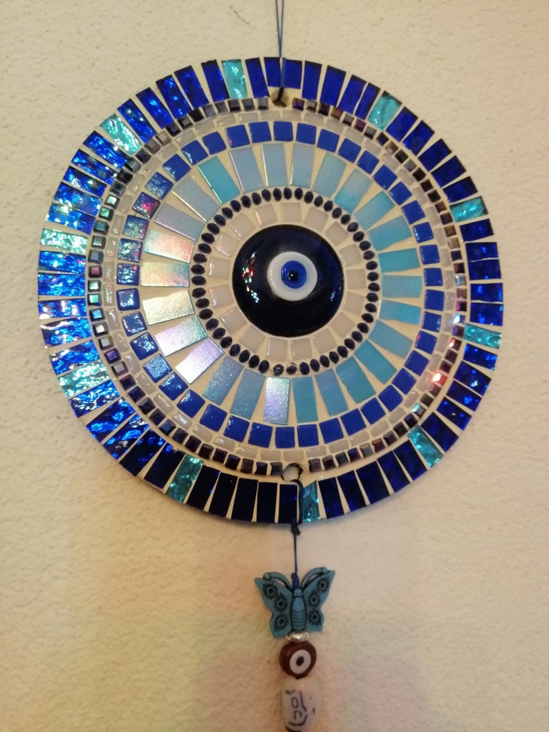 Round Mosaic Wall Art Mosaic Art Wall Decorative It's a Etsy